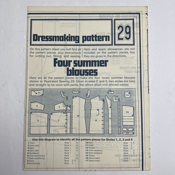 Vintage Designer Sewing Patterns Uncut Lot Of 4 Evening Dress Nightdress Blouse - Picture 7 of 12